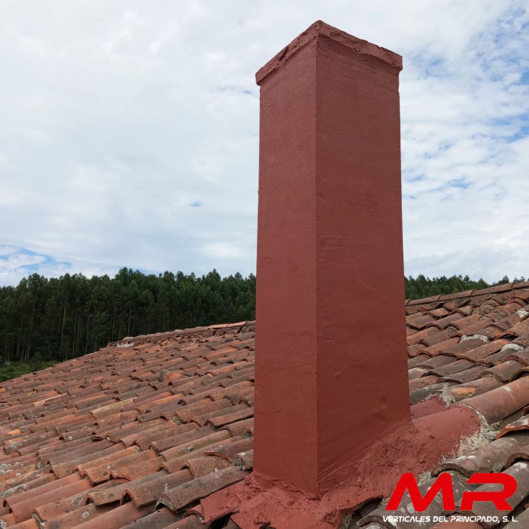 Rehabilitación de cumbrera y chimenea - MR Verticales